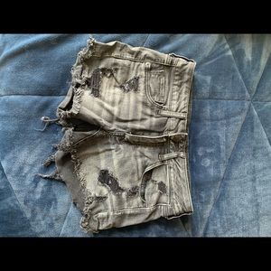 Black Ripped Shorts